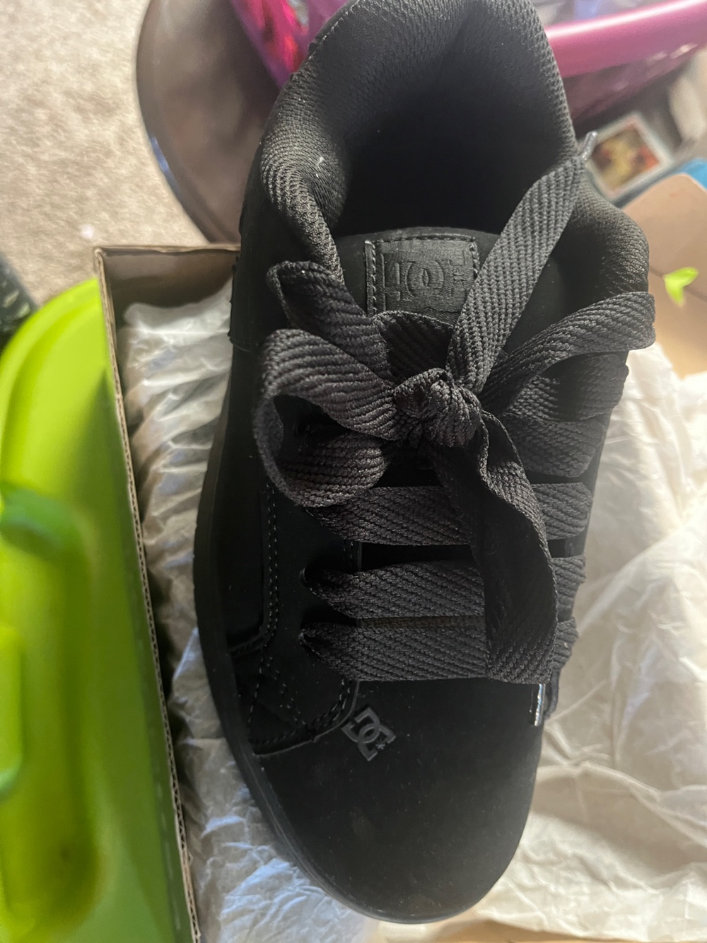 DC Kids Black Skate Shoe